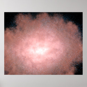 Begreppet vad som är en dammig och smart galaxi poster