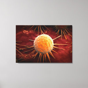 Begreppsmässigt avbilda av cancervirus 1 canvastryck