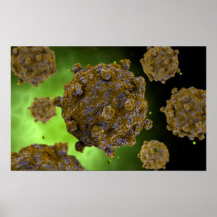 Begreppsmässigt avbilda av Coxsackievirus 2 Poster