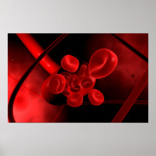 Begreppsmässigt avbilda av ett blodkärl poster