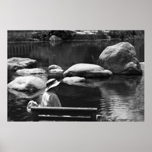 Begrundande stora vårträdgårdar poster