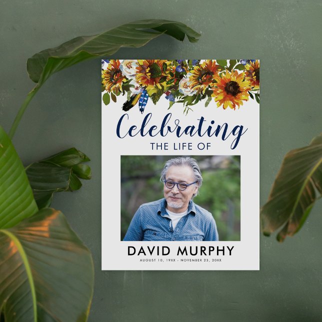 Begrüßungsskylt för begravning | Firande av livet Poster (Skapare uppladdad)