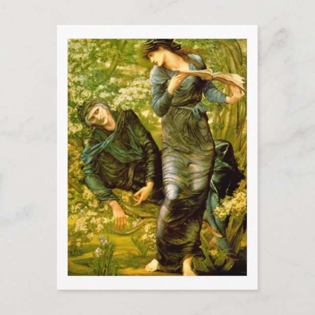 Beguiling of Merlin - Edward Burne-Jones Vykort (Framsida)