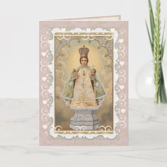 Begynna Jesus av det Prague religiösakortet Kort (Framsida)