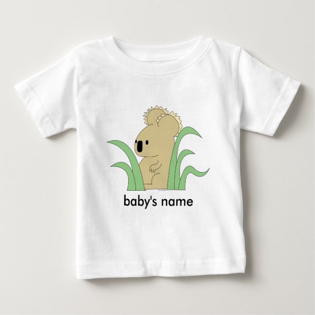 begynna koala i eucalyptust-skjorta t shirt (Framsida)