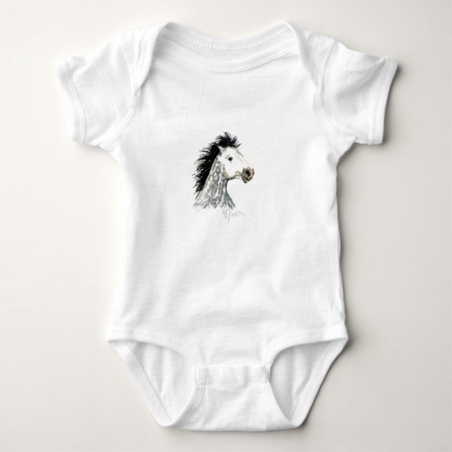 Begynna Onsie för Mustanghäst ranka Tröja (Framsida)