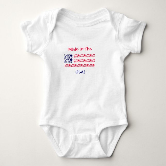 Begynna Onsie USA! Tee (Framsida)
