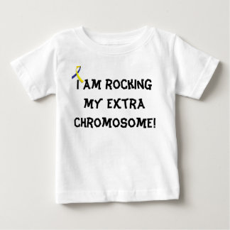 Begynna skjorta "vagga för min extra kromosom" t-shirt