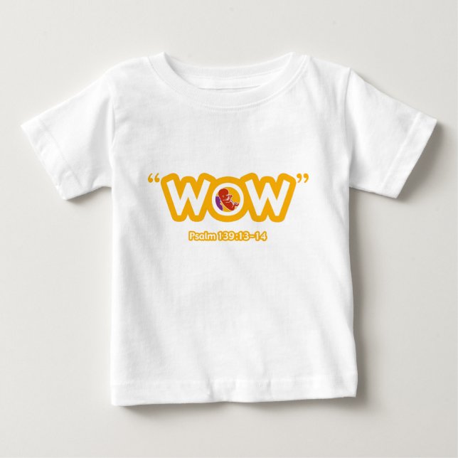 Begynna T-tröja "för WOW" Tee (Framsida)