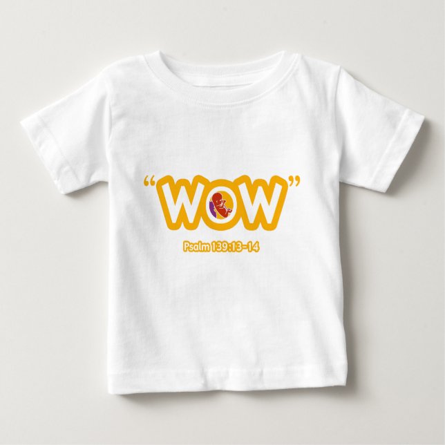 Begynna T-tröja "för WOW" Tee Shirt (Framsida)