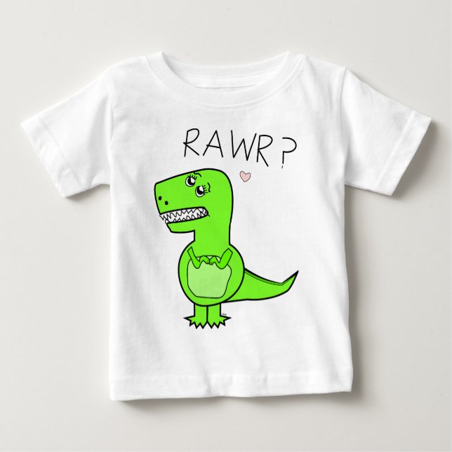 Begynnes T-Rex skjortor Tee (Framsida)