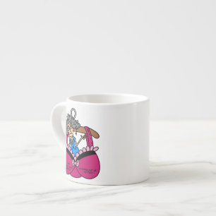 Behå och rynkar humor espressomugg