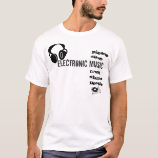 Behaga elektronisk musik för sparan t-shirt