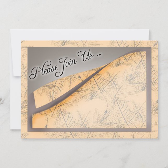 Behaga går med oss födelsedagsfest inbjudan (Framsida)