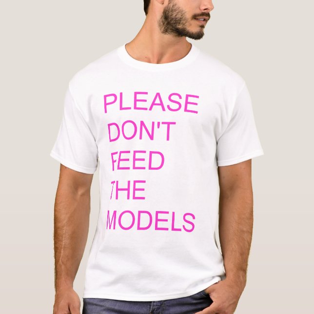 behaga matar inte modellerar t-shirt (Framsida)