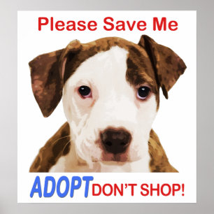 Behaga sparar som mig, shoppar Adopt inte Poster