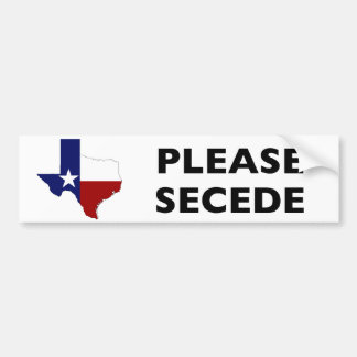 Behaga utträder ur Texas Bildekal