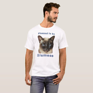 "Behagit för att vara Siamese" gullig färgrik T Shirt