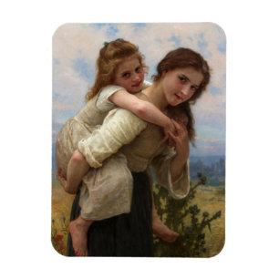 Behaglig börda av William Adolphe Bouguereau Magnet