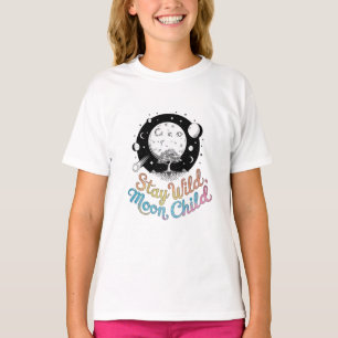 Behåll barn i vild måne t shirt