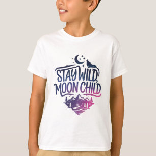Behåll barn i vild måne t shirt