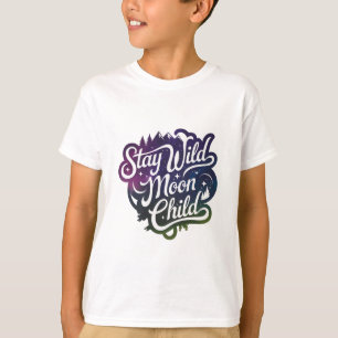 Behåll barn i vild måne t shirt