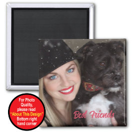 Behåll bästa vänner med foto magnet