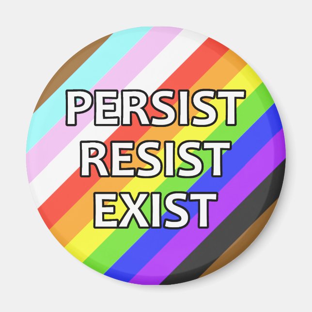 Behåll/bestäng/Exist Pridets utfyllnadstecken Magnet (Framsidan)