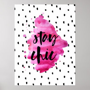 Behåll Chicens Shock rosa Poster