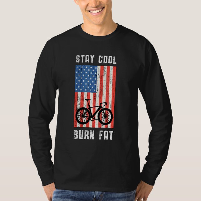 Behåll Coola Burn Tjock Bike Tjock Däck Mtb Biker  T Shirt (Framsida)