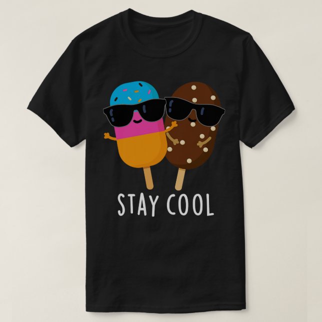 Behåll Coola Cute Popsicle Pun T Shirt (Design framsida)