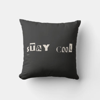 Behåll Coola Motiveringstid - typografi Kudde