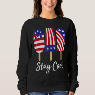 Behåll Coola Rocket Pop Red White & Blue Popsicle T Shirt