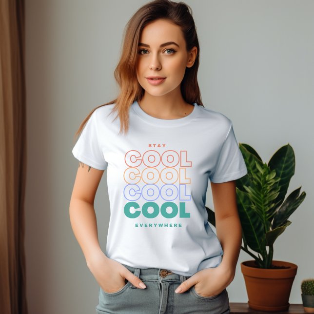 Behåll Coolan överallt - Minimalistisk utformning  T Shirt (Skapare uppladdad)