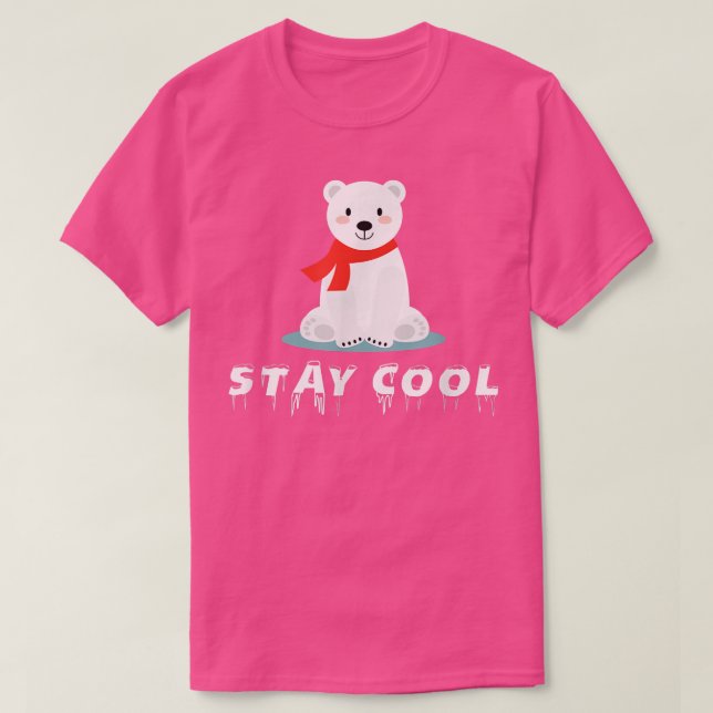 Behåll Coolans Polar Bear Cute-sladd T Shirt (Design framsida)