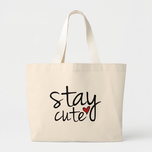 Behåll Cute Tote Bag Jumbo Tygkasse (Framsidan)