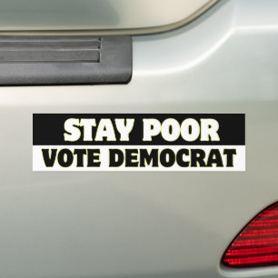 Behåll Dåligt votering Demokrati Påstående Sticker Bildekal