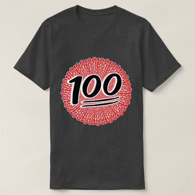 Behåll den 100 för livet t shirt (Design framsida)