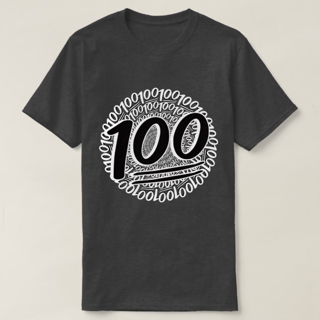 Behåll den 100 hela dagen t shirt (Design framsida)