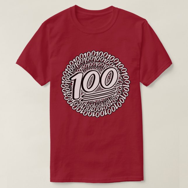Behåll den 100 hela dagen T-Shirt (Design framsida)