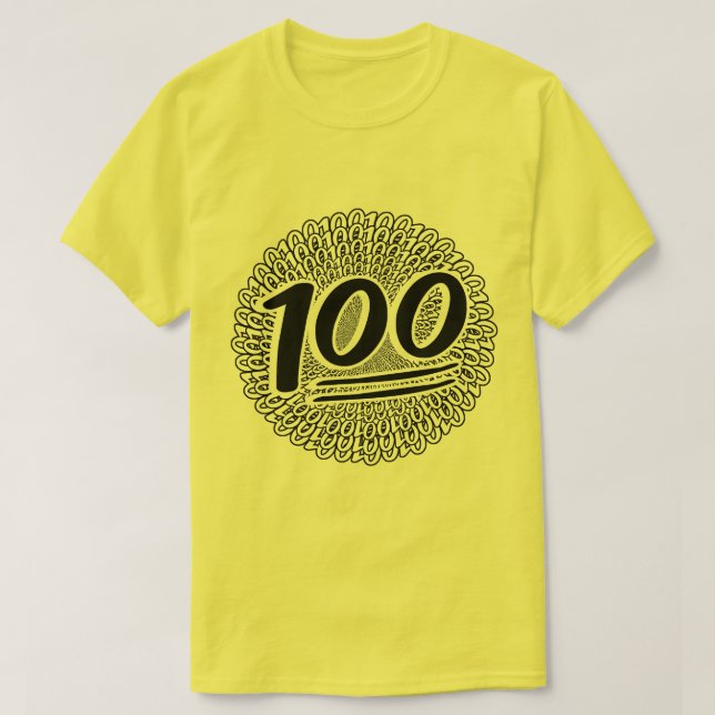 Behåll den 100 i evighet t shirt (Design framsida)