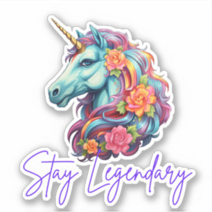 Behåll den förklarande märkningen "Rainbow Unicorn Klistermärken