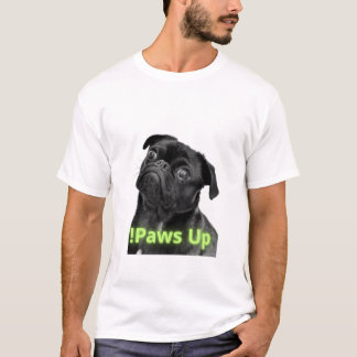 Behåll den häftiga Hund T-Shirt - minimal svart Hu