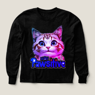 Behåll den pawsitiva kattutgåvan t shirt