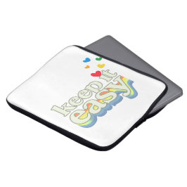Behåll det enkelt Retro Pride typografi design Laptop Fodral
