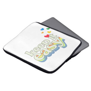 Behåll det enkelt Retro Pride typografi design Laptop Fodral