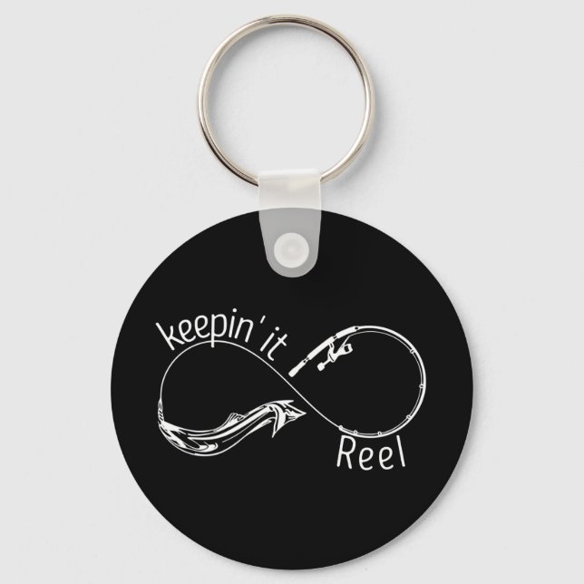 Behåll det rå fiskets oändliga tecken nyckelring (Framsida)