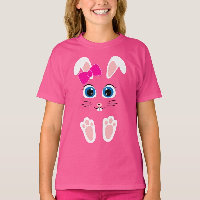 Behåll eller designa din egen  - Flickors Basic T- T Shirt (Framsida)