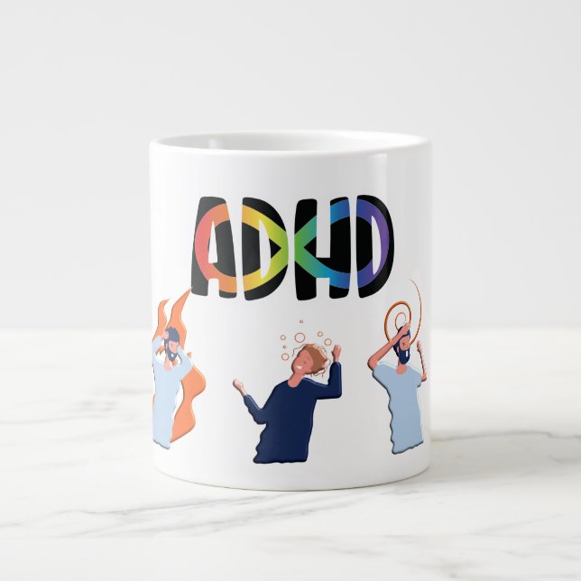 Behåll eller designa din egen -mug gigantiska kaff jumbo mugg (Framsidan)