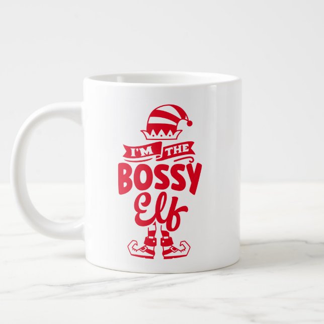 Behåll eller designa din egen  -mugg jättekaffemug jumbo mugg (Vänster)
